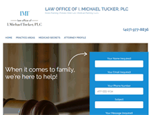 Tablet Screenshot of michaeltuckerlaw.com